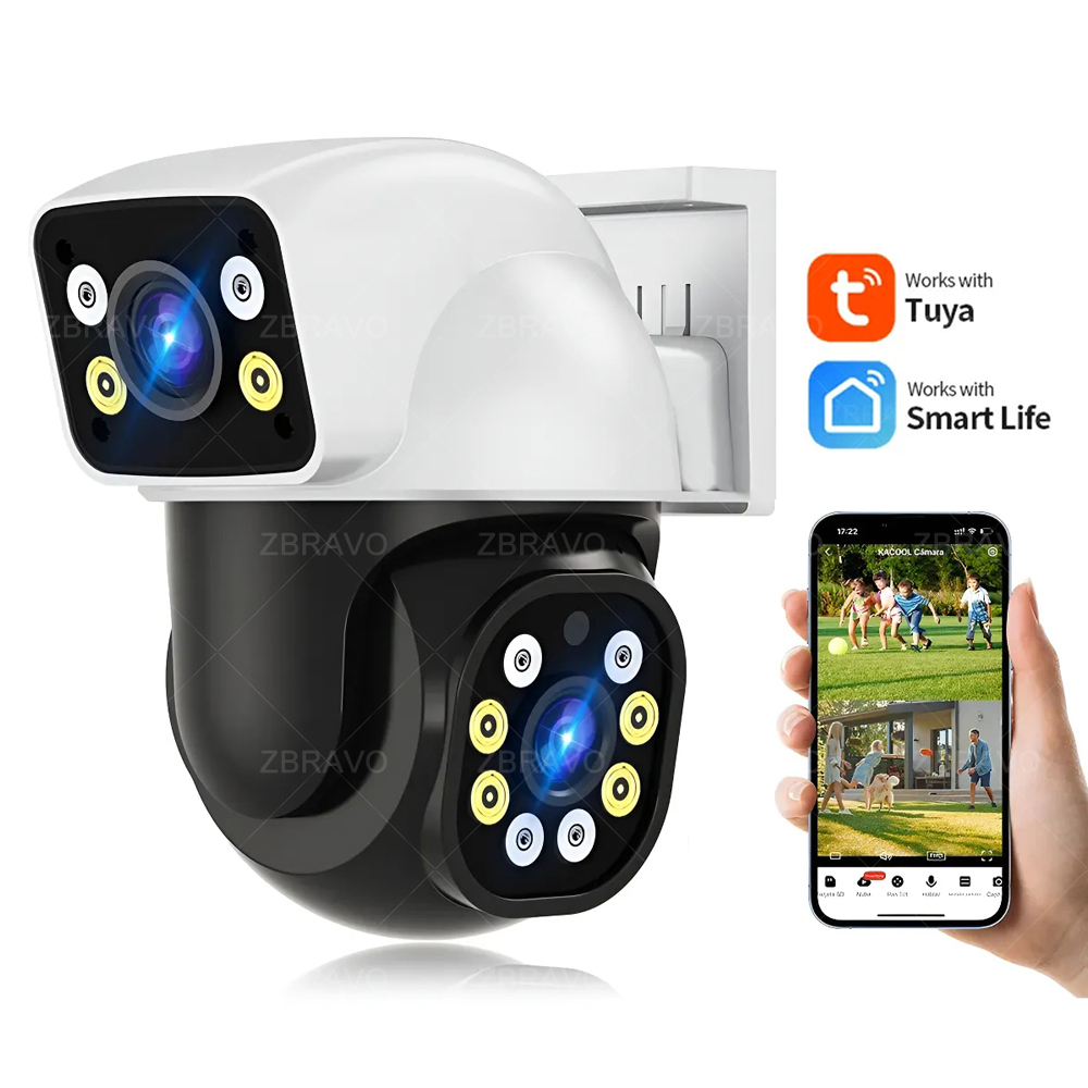 Home Security Indoor Cameras - Smartlife 8MP WiFi Tuya Outdoor Camera