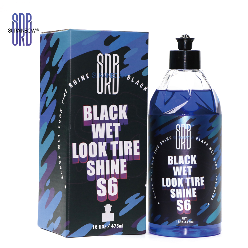 Home Security Measures - Black Wet Look Tire Shine Dressing-