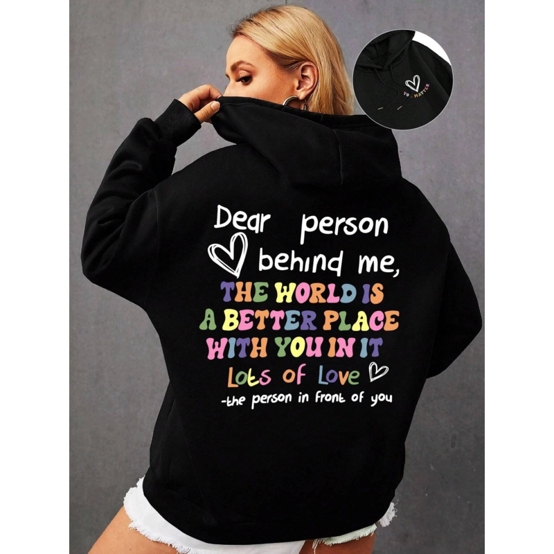 Home Security Companies Near Me - Dear Person Behind Me Hoodie Women