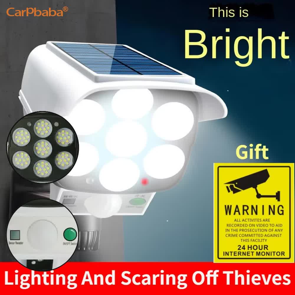 Home Security Lights Outdoors - Outdoor Solar Light Motion Sensor Security