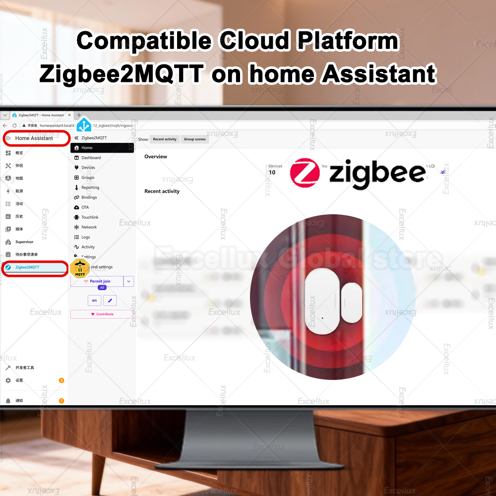 Zigbee 3.0 Door Window Sensor  - огляд і ціна Home Security With Alarm
