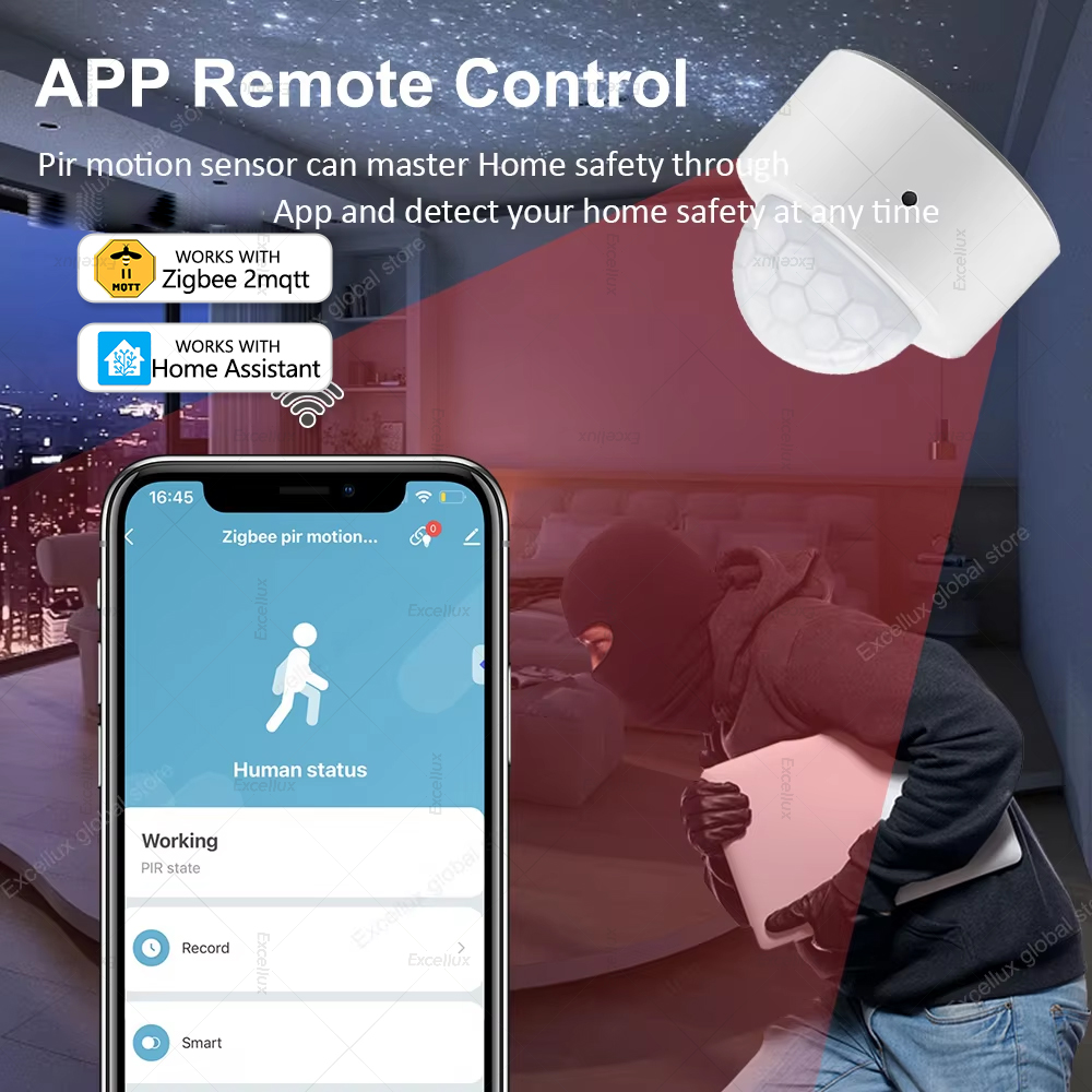 ZigBee PIR Motion Sensor Mini  - огляд і ціна Home Security With Alarm