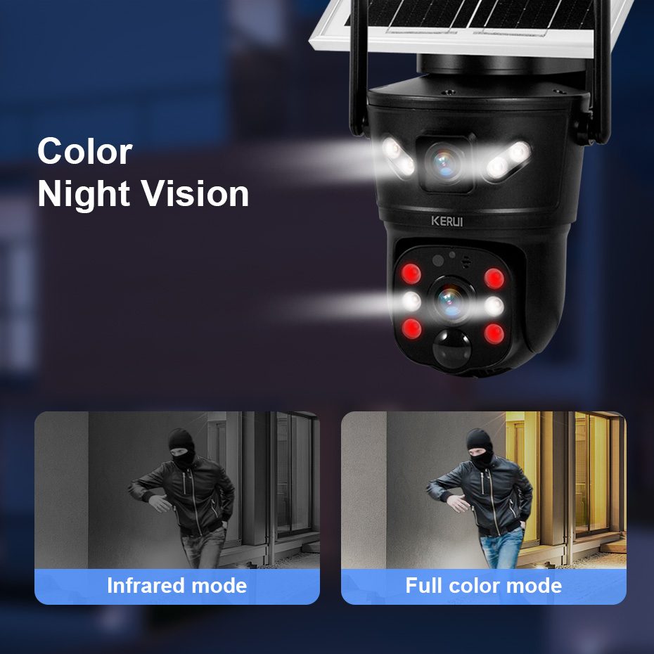 KERUI 6MP 4G SIM WiFi Solar Ca - огляд і ціна Home Security Video Cameras