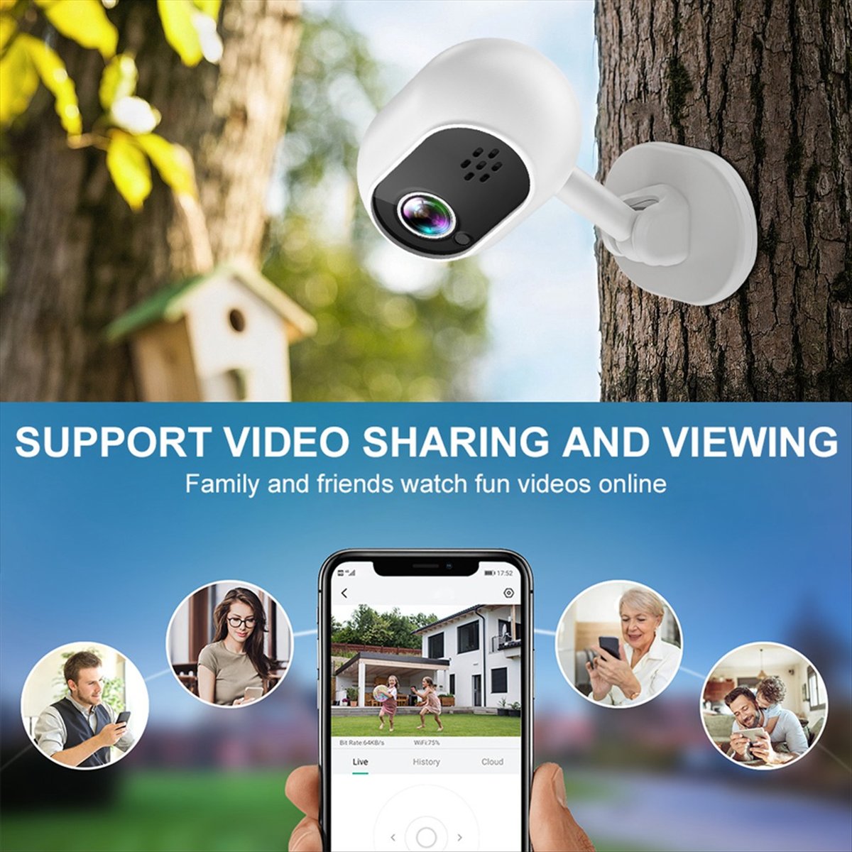 A4 1080P Smart Mini Wifi IP Ca - огляд і ціна Home Security Indoor Cameras