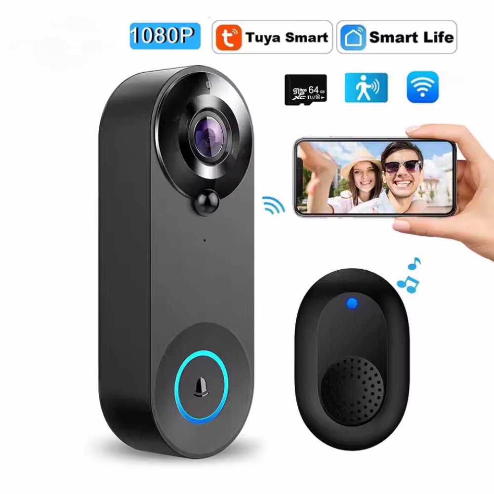 Tuya 1080P Wireless WIFI Doorb - огляд і ціна Home Security Lidar