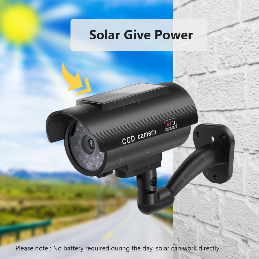 Solar Panel Dummy Surveillance - огляд і ціна Home Security Indoor Cameras