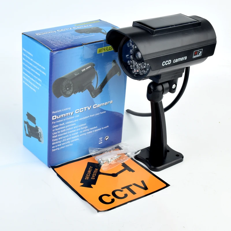 Solar Powered Dummy Security C - огляд і ціна Fake Camera Dummy