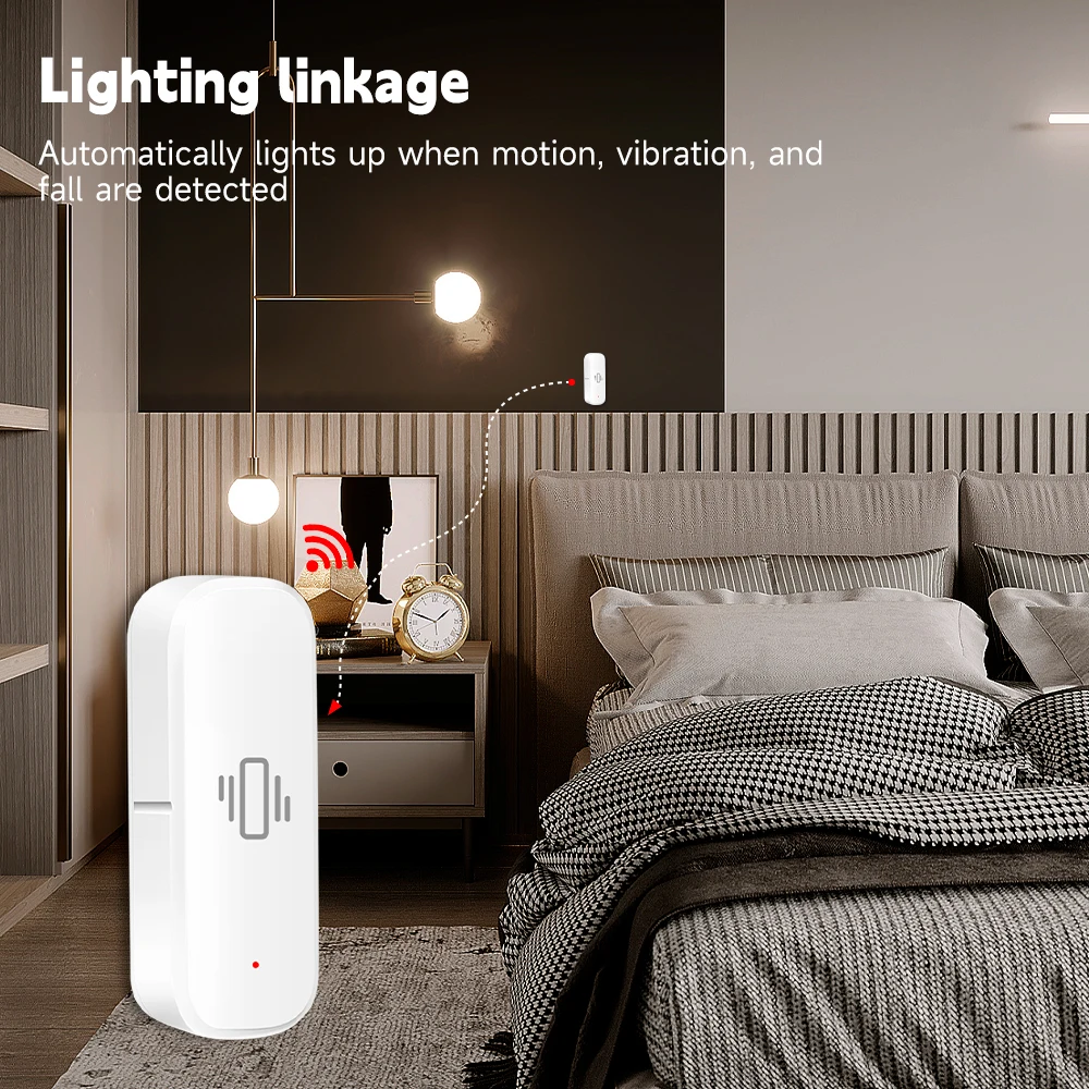 WiFi/Zigbee Smart Vibration Se - огляд і ціна Home Security With Alarm