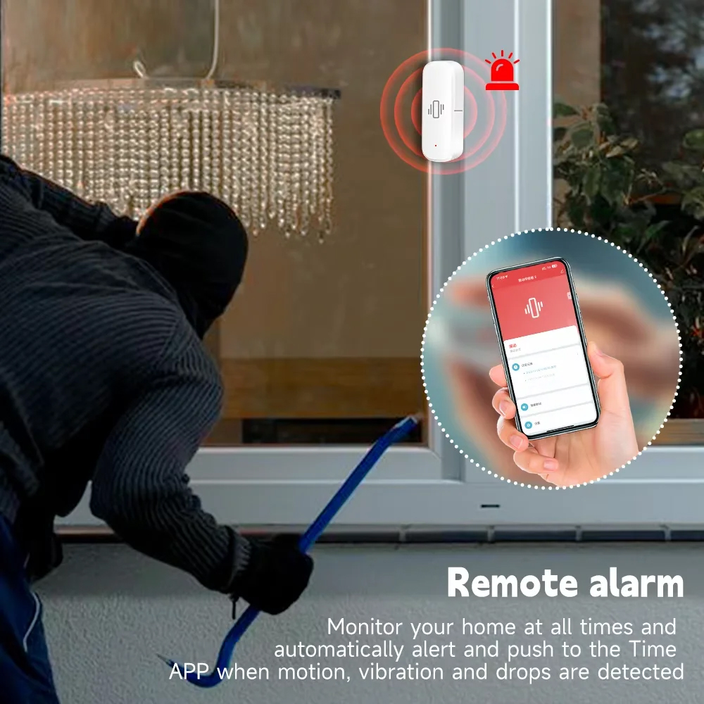 Smart ZigBee Vibration Sensor  - огляд і ціна Home Security With Alarm