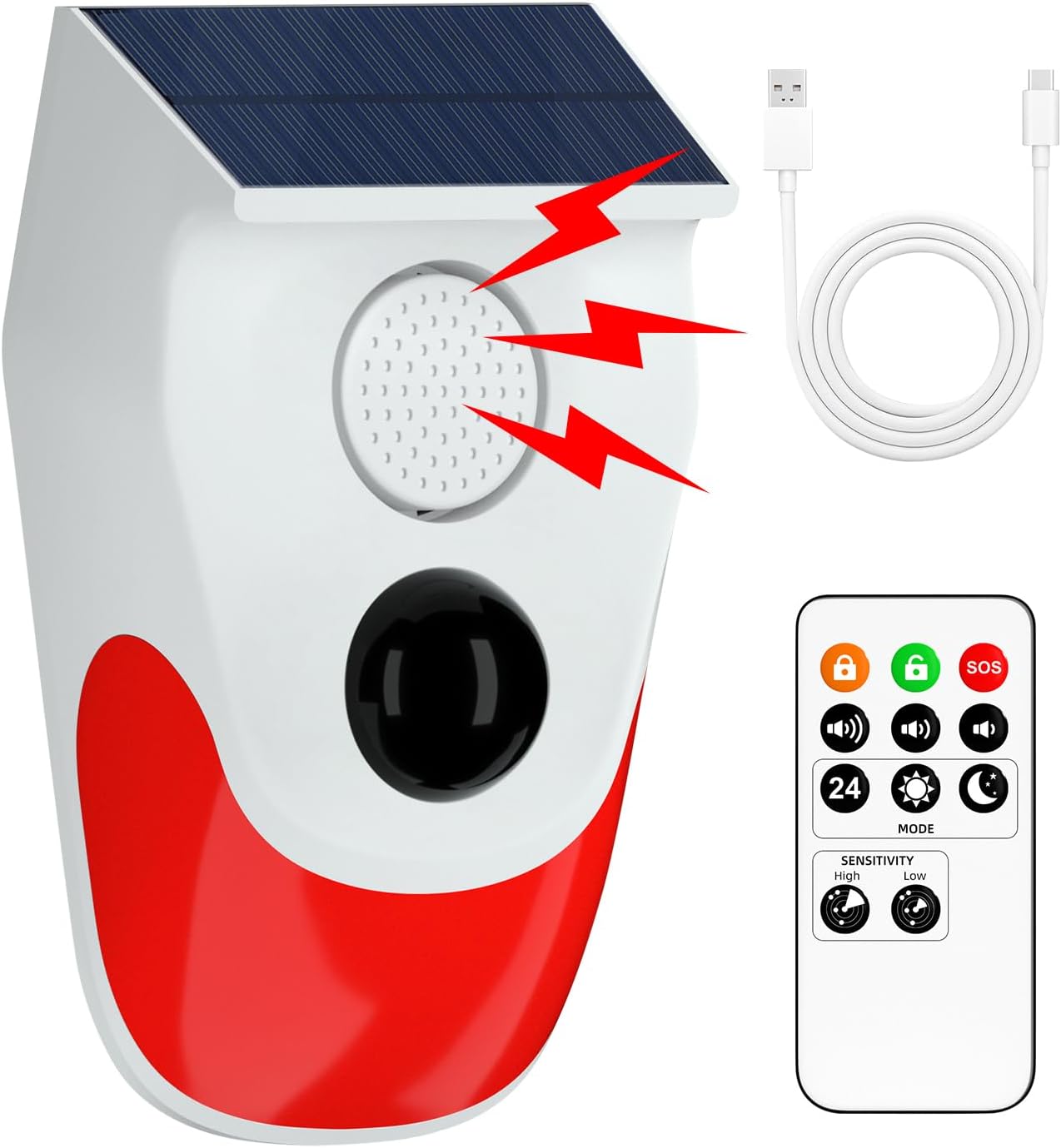 Solar Motion Sensor Outdoor Al - огляд і ціна Home Security Lights Outdoors