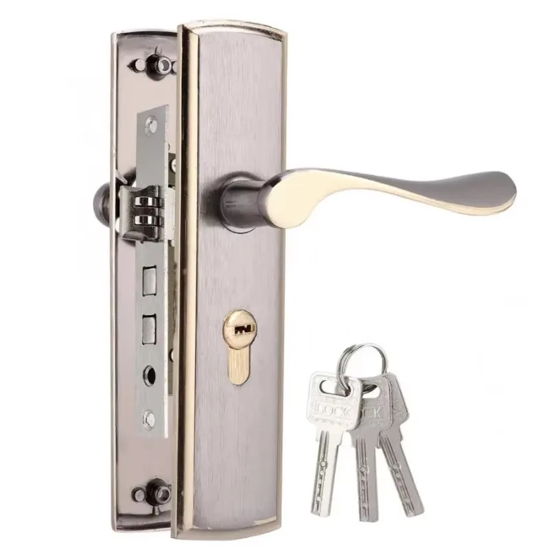 Gold Door Handle Lock Silent H - огляд і ціна Home Security Essential