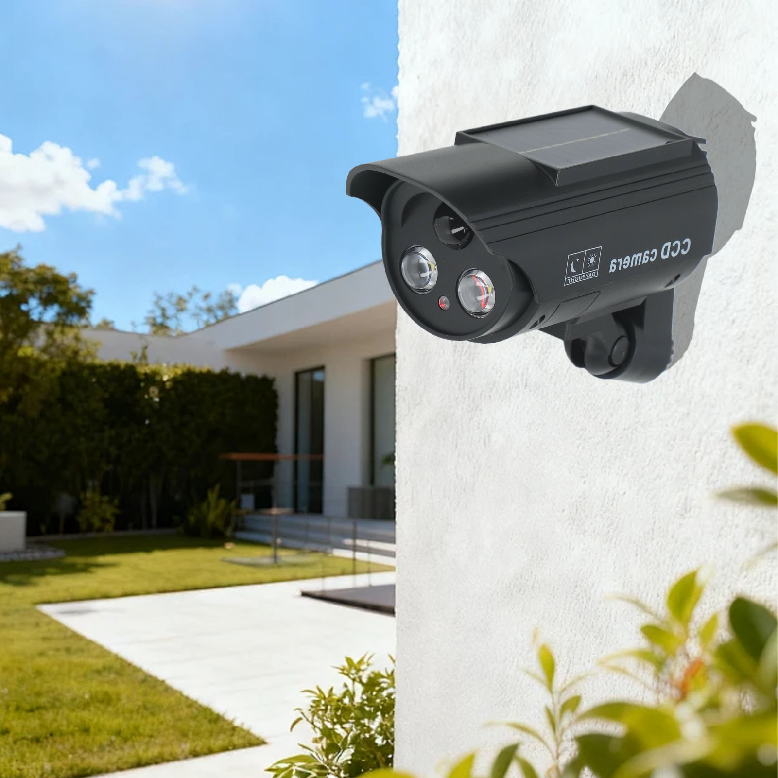 Solar Powered Motion Sensor Ou - огляд і ціна Fake Camera Dummy