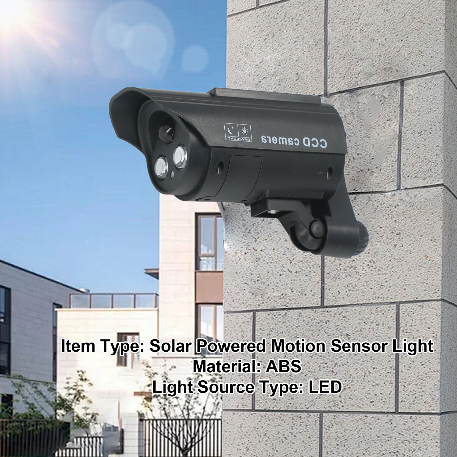 Solar Powered Motion Sensor Ou - огляд і ціна Fake Camera Dummy
