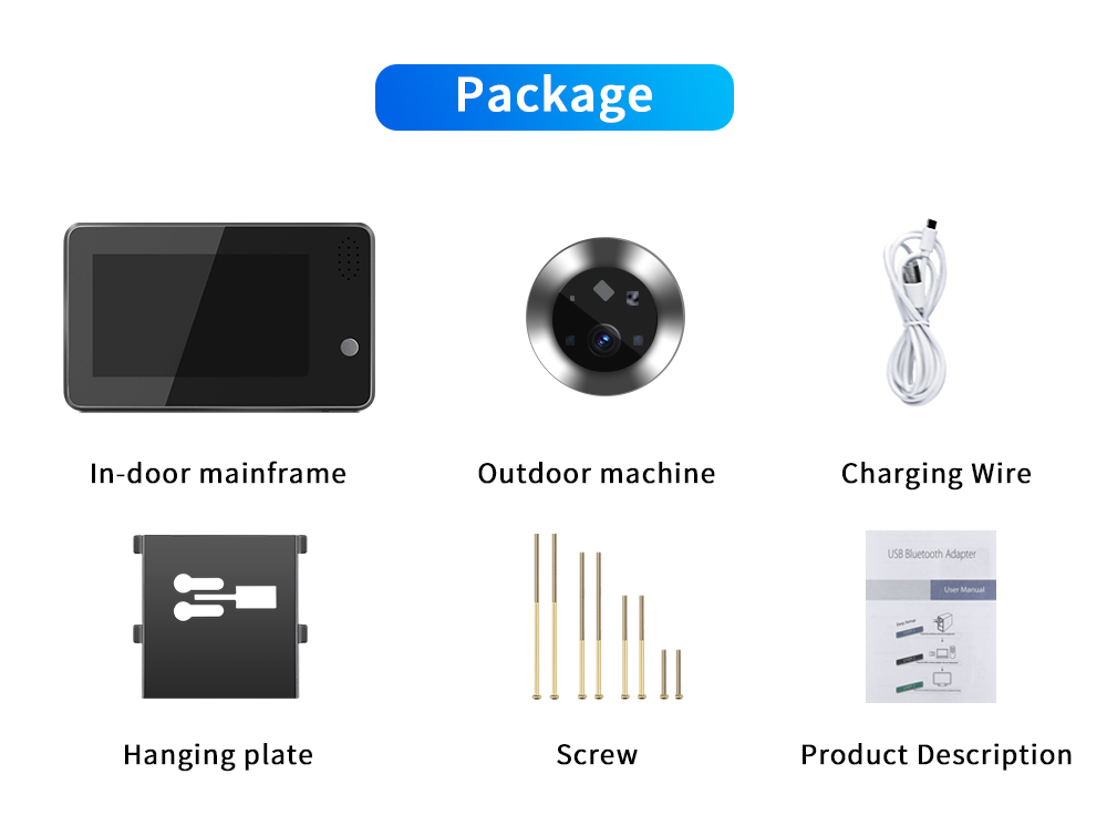 4.3inch Tuya Smartlife WiFi Do - огляд і ціна Home Security Indoor Cameras