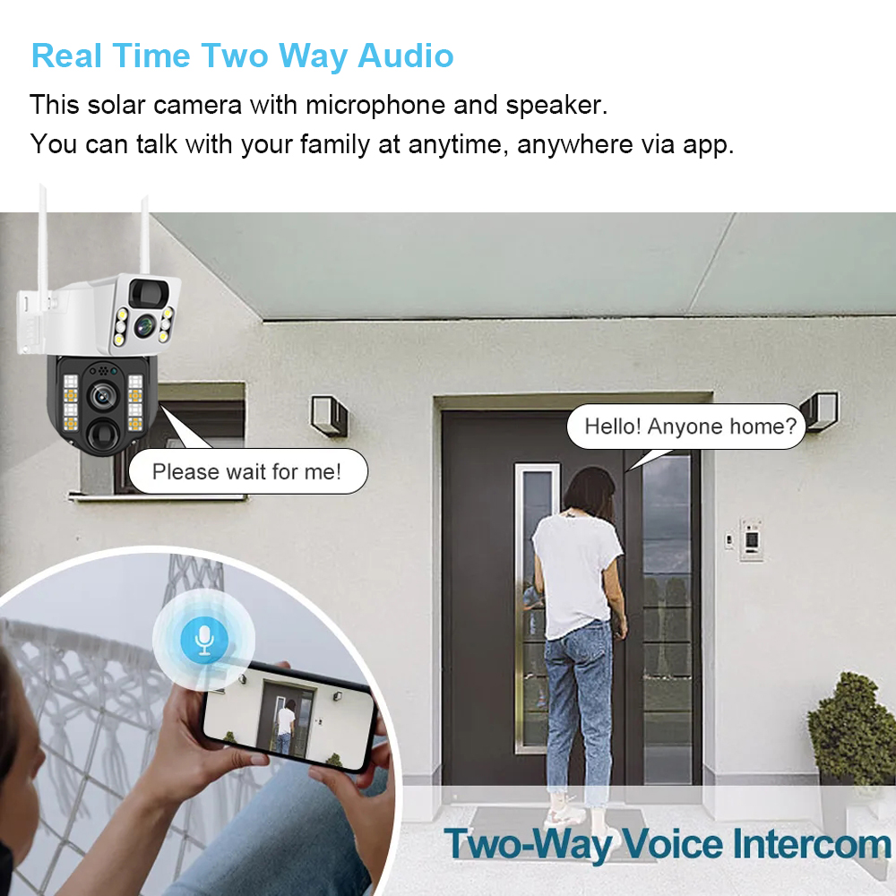 WiFi/4G Solar Camera IP CCTV S - огляд і ціна Home Security Lidar