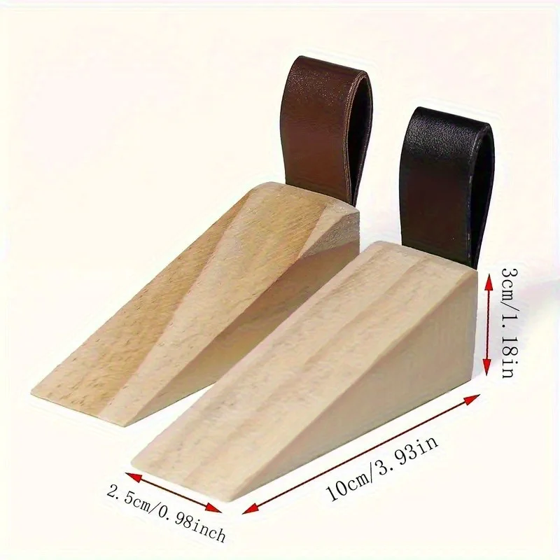 1pc Solid Wood Door Stopper -  - огляд і ціна Home Security Jammers