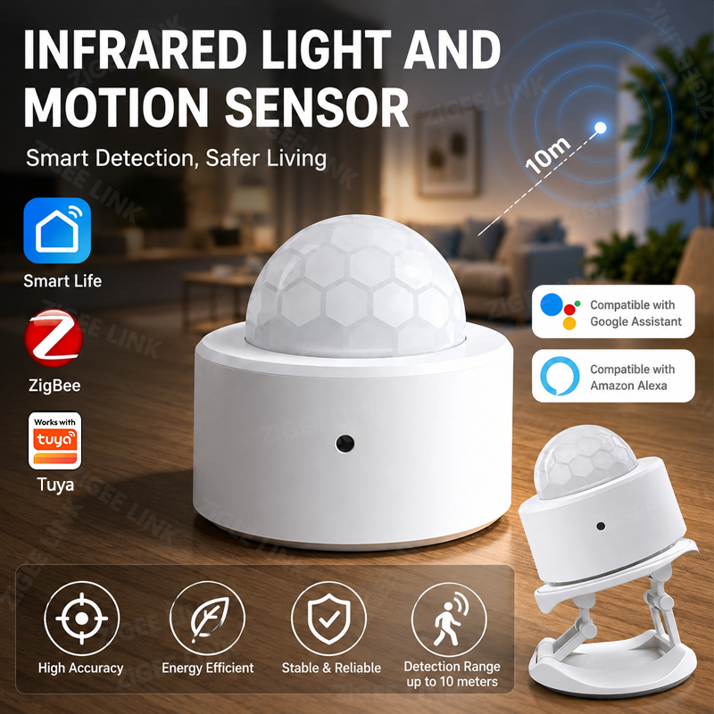 ZigBee 3.0 PIR Motion Sensor W - огляд і ціна Home Security With Alarm