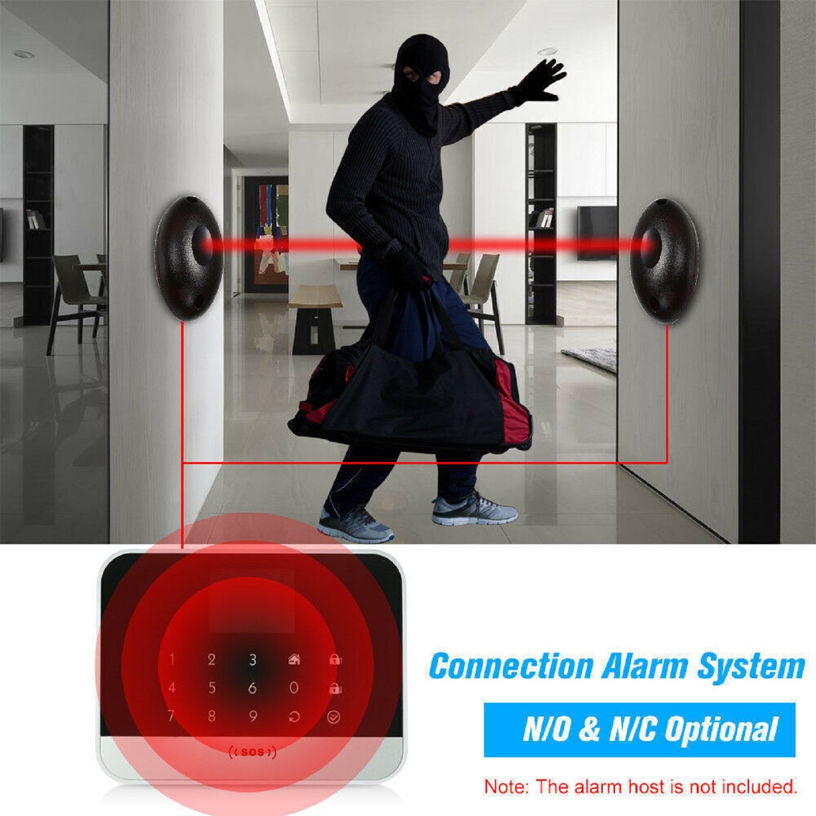 20m Waterproof Active Photoele - огляд і ціна Home Security Laser System