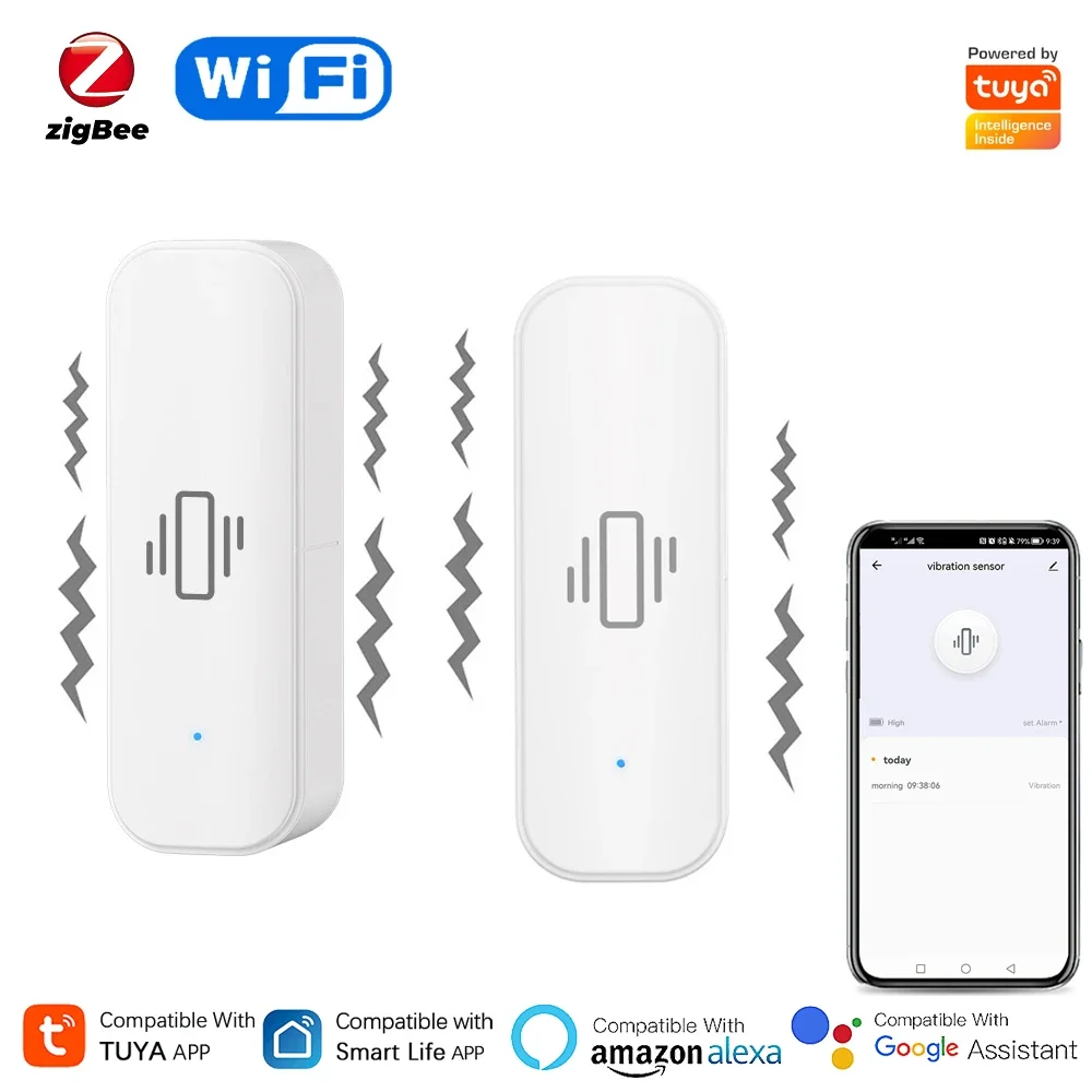 Tuya WiFi/Zigbee Smart Vibrati - огляд і ціна Home Security With Alarm