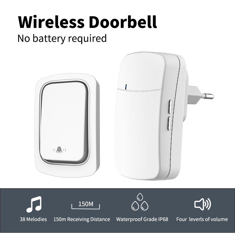 Wireless Doorbell Welcome Chim - огляд і ціна Home Security Uk