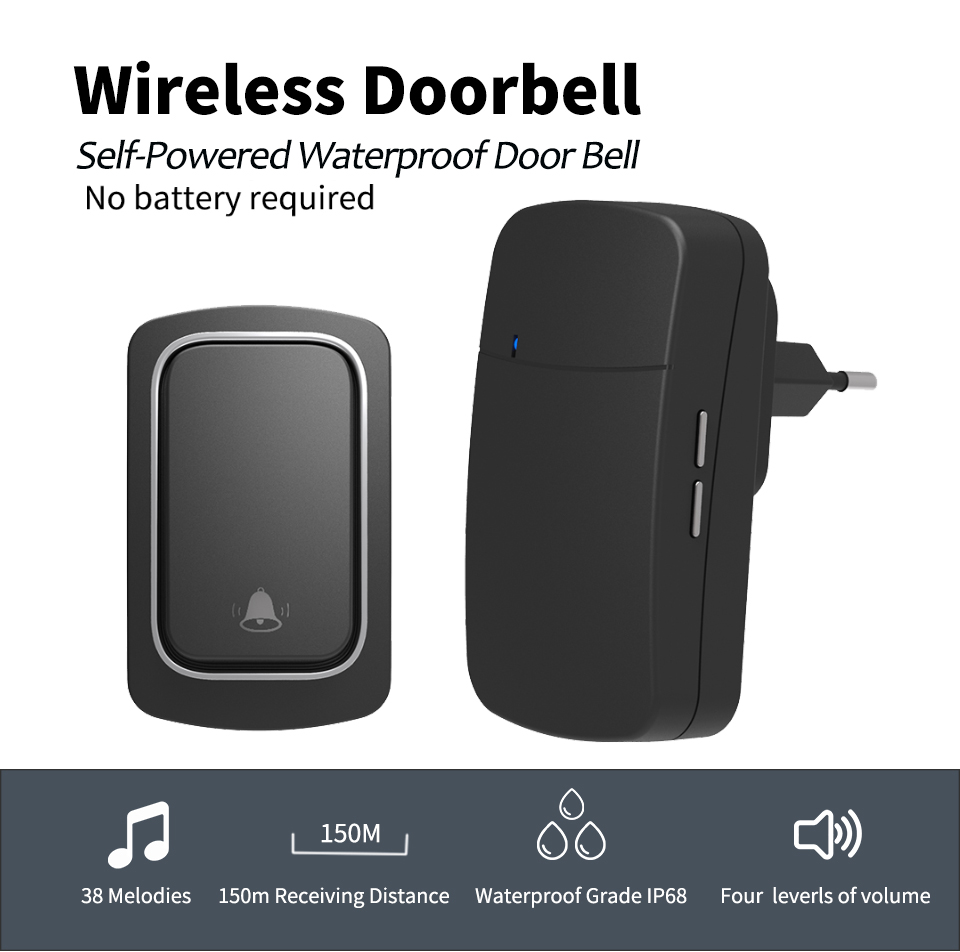 Wireless Doorbell Welcome Chim - огляд і ціна Home Security Uk