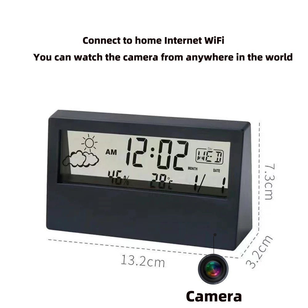 4K WiFi Clock Camera with Moti - огляд і ціна Home Security Lidar